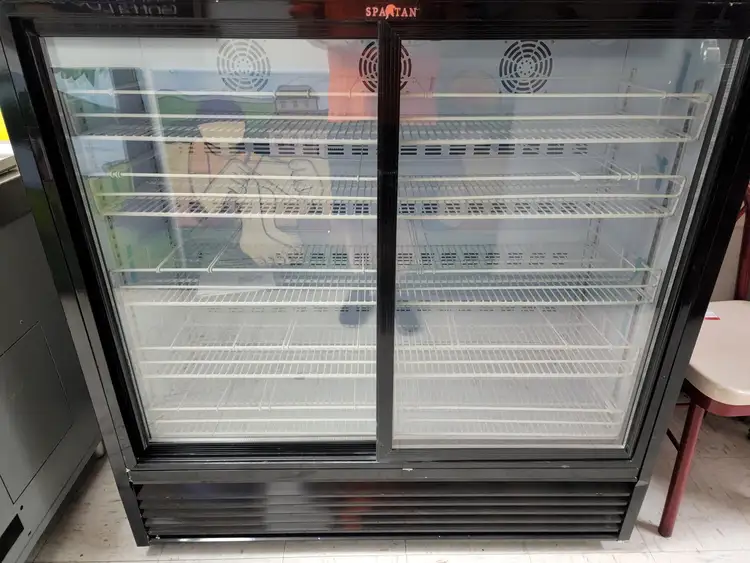 New | in-Stock Spartan New Spartan SGM-18-SD Reach-In Refrigerator Merchandiser Display Refrigerators Illinois US | Falcon Restaurant Supply #1376779