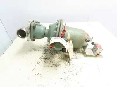 ITT Grinnell Pneumatic Diaphragm Actuator Valve 1-1/2" CF8 Stainless Butt Weld