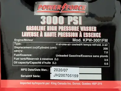 NEW KING CANADA KPW-3001FM