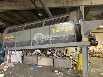 USED VULCAN TS-722 TROMMEL WITH METERING CONVEYOR