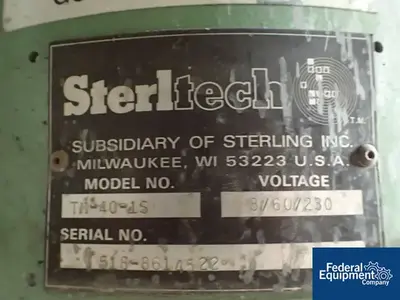 USED Sterling 15" SterlTech Screen, Model TM40LS, S/S