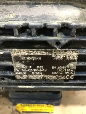 AV Stubbe ETLB 25-125 0.9kW PP Sealless Immersion Pump w/ 3460RPM 3PH 3.5m/h