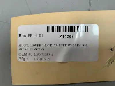 USED LIGHTNIN E95755002 STAINLESS STEEL MIXING ROD / IMPELLER SHAFT, 94"