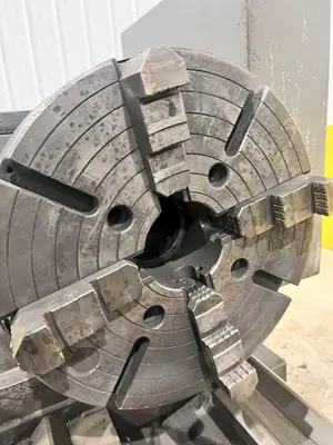 24" X 120" TOOLMEX PONAR MODEL #TUR-63 GAP BED ENGINE LATHE, 3.5" HOLE: STOCK #22195