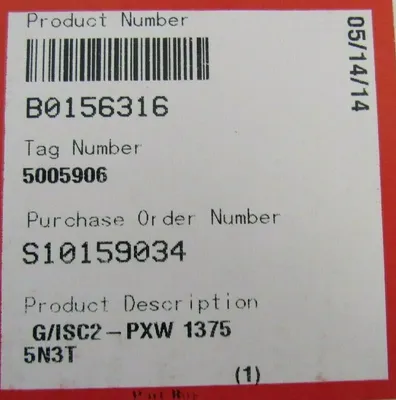 NEW FLOWSERVE B0156316 MECHANICAL SEAL G/ISC2-PXW 1375 5N3T