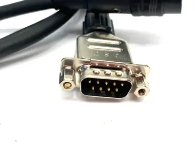 USED KEYENCE NETWORK CONVERSION CONTROLLER CABLE, ROUND CONNECTOR