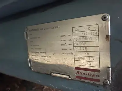 Used ATLAS COPCO GA 510 Air Compressors (Misc) British Columbia CA | Lenmark #270970