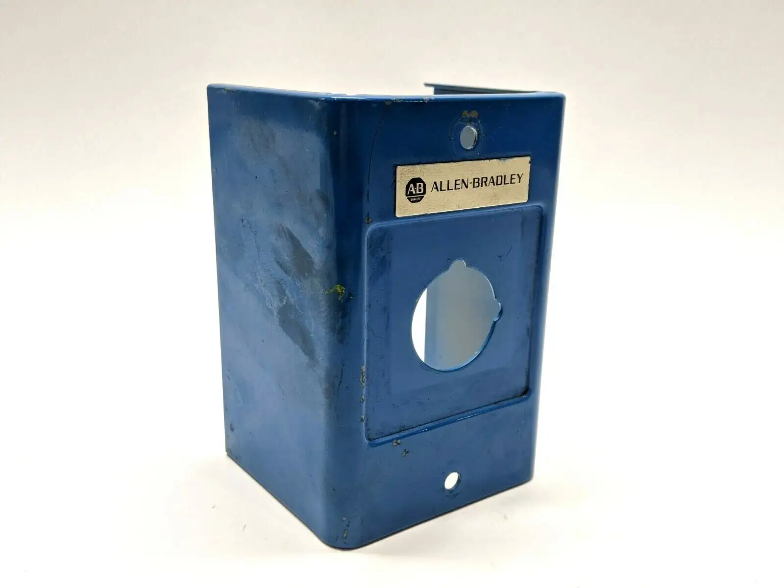 Allen Bradley 800H-1HZ Blue 1 Button Painted Steel Enclosure COVER ONLY - Used