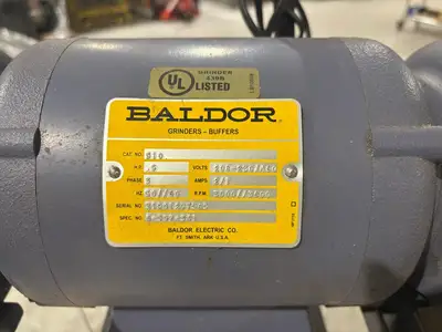 USED BALDOR 510 PEDESTAL GRINDER