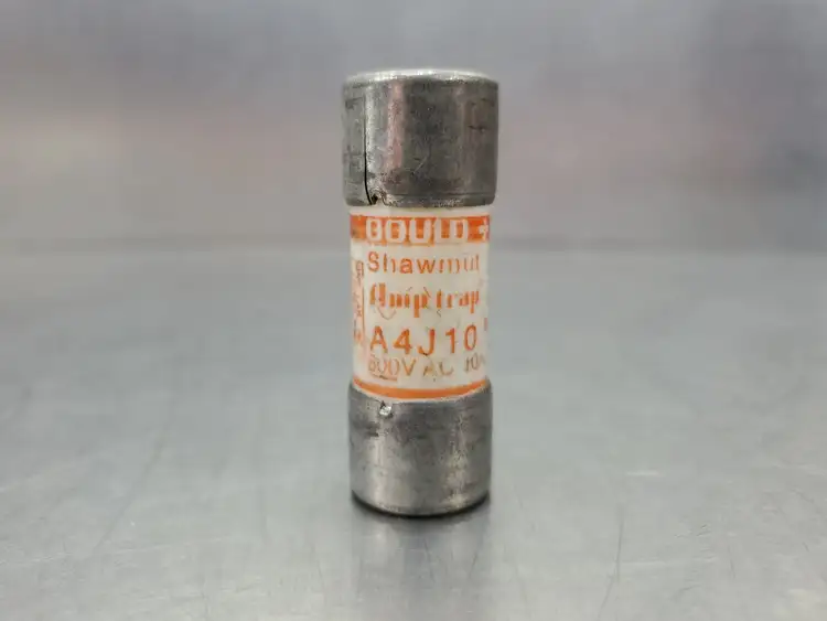 Used Gould Shawmut A4J10 Fuses | Palmetto Automation #1156316