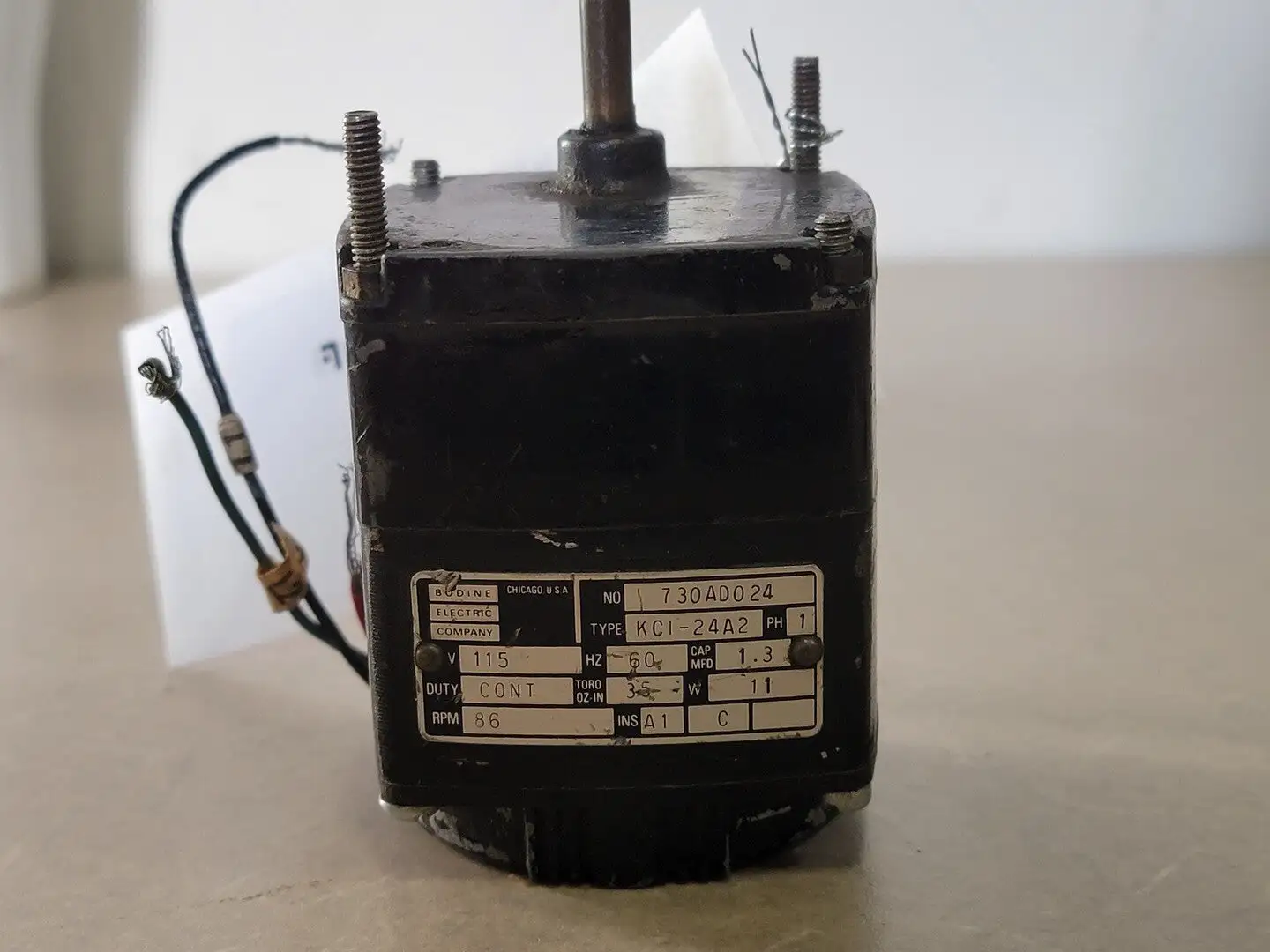 USED BODINE ELECTRIC 730AD024