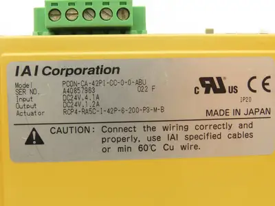 IAI PCON-CA-42PI-CC-0-0-ABU ROBO Cylinder Position Controller PowerCON 150 24VDC