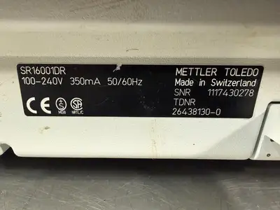 Mettler Toledo SR16001DR 100-240v 350ma 50/60Hz (11.4.3)
