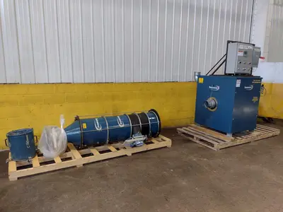 15 HP DUSTCONTROL MODEL #DC-11 & RAF-1600 DUST COLLECTOR SYSTEM: STOCK #17160