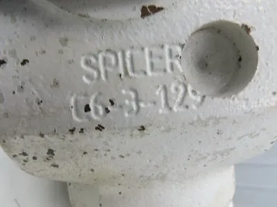 Oshkosh C6-3-129 Spicer Slip Yoke 16 Spline 67" Drive Shaft U-Joint Rockwell