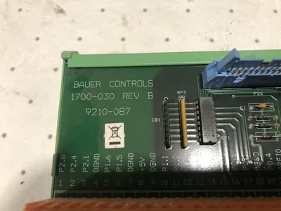 9210-087 REV E PC BOARD 1700-030 Bauer Controls