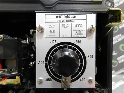 Westinghouse 293B301A22A Time Delay Relay TD-5 .05 - 0.4 Seconds 48/125VDC Used