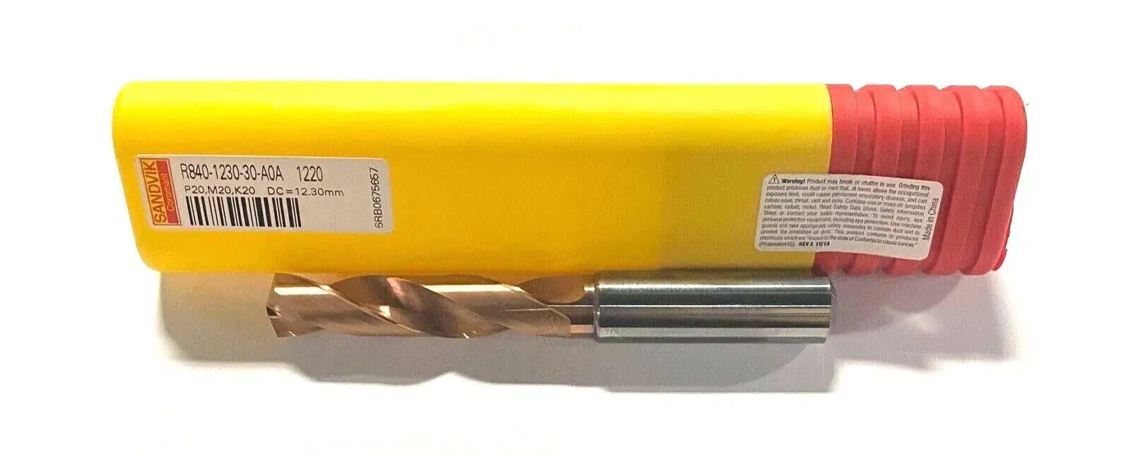Sandvik 12.30mm Solid Carbide Drill PVD Coated 2xd 140° Point Angle 5748481