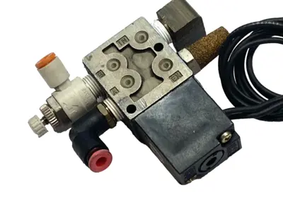 Used MAC Solenoid Valve 4-Way Double 24VDC NPTF 1/8 Solenoid Valves Michigan US | Maverick Industrial Sales #1402162