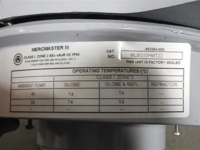 EGS / Appleton Mercmaster III 100W Metal Halide Light Fixture MLSH104G1NMTFTZ2UP New NIB