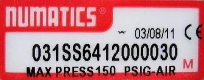 NEW NUMATICS 031SS6412000030 SOLENOID VALVE