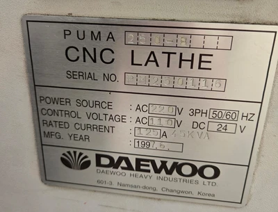 Used Doosan Doosan Puma 250-B Milling Cutters California US | Amiron Machinery #1352422