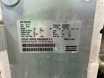 Used 2014 ATLAS COPCO GA55 FF Rotary Screw & Sliding Vane Air Compressors Ohio US | HGR 24 #1516989