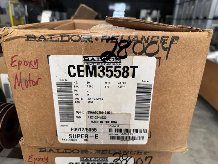 New | in-Stock BALDOR RELIANCE INDUSTRIAL MOTORS CEM3558T Motors (misc) Ohio US | Regal Equipment Inc #219278