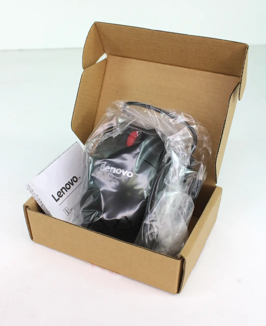 Lenovo Optical Mouse MO28UOB, 3-Button Wired USB