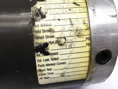 452-10017-21 | Milco 454-10066-04 Spot Welding Robot Pneumatic Cylinder 2.00 Stroke - Used