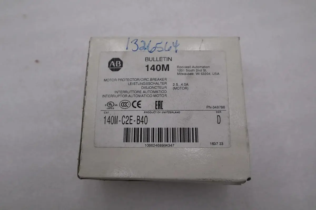 NEW OPEN BOX AB ALLEN BRADLEY 140M-C2E-B40 Standard Magnetic Trip STK H462A