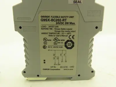 Omron G9SX-BC202-RT Flexible Safety Unit 24VDC 0.8A Lot of 2