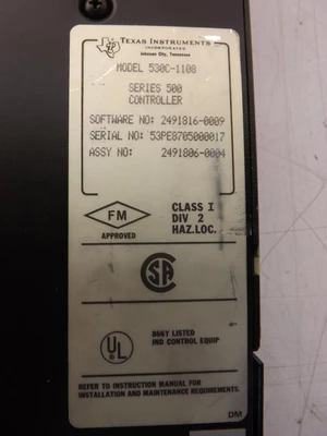 Used TEXAS INSTRUMENTS _UNKNOWN_ Programmable Logic Controllers Texas US | OCO Industrial #1625238