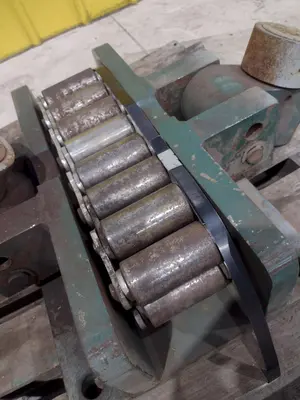 (2) 75 TON HILLMAN MODEL #75-OT ROLLER TYPE MACHINERY MOVING SKATES: STOCK #22986
