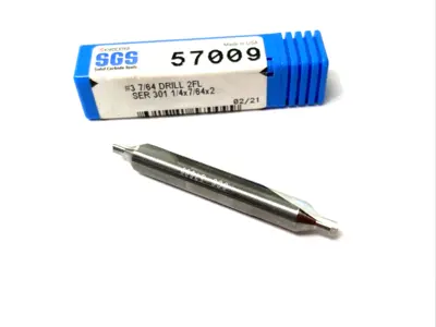 USED SGS, KYOCERA COUNTERSINK #3 7/64" DIA, 118 DEGREE, 2 FLUTE