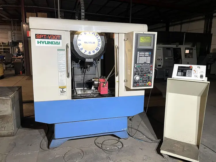 Used HYUNDAI SPT-V30T X: 500 - Y: 300 - Z: 300 MM CNC Vertical Machining Centers BE | Apt International N.V #361885