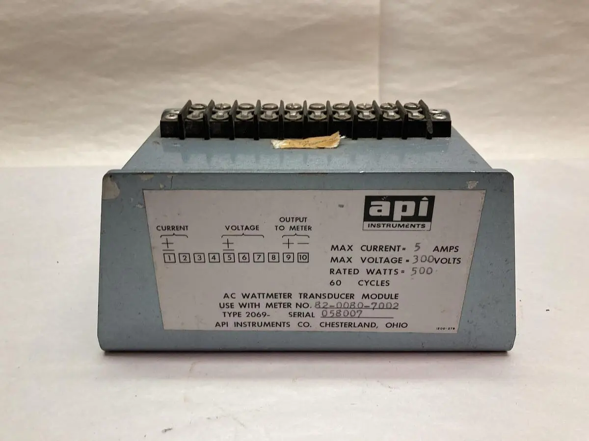 Used API 2069 82-0080-7002 Miscellaneous Equipment (Electrical & Power) | Surplus Asset Holdings #1196511