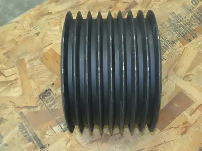 8-Groove V-Belt Pulley SPC Section 22mm x 18mm Belt QD Bushed
