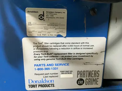 Used DONALDSON VS 550 Dust Collectors Ohio US | HGR 24 #1324945