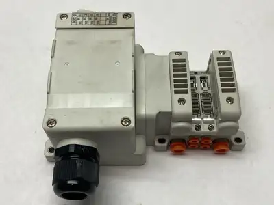 VV5QC11-02N3TD0-S | SMC  Terminal Base Mount Plug In Manifold - Used