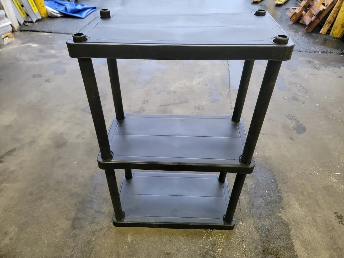 Modular Plastic Shelving, 12" x 23" Shelves w/ Stands (Box of 12)