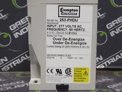 Crompton Instruments 253-PHDU Protector Trip Relay Used