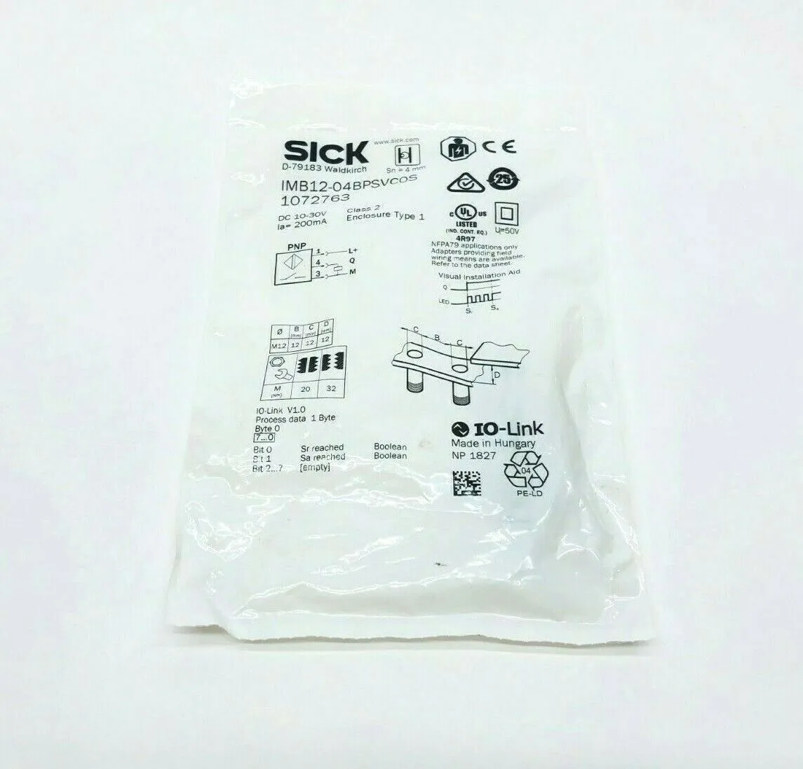 IMB12-04BPSVC0S | SICK  Inductive Proximity Sensor 1072763 - New