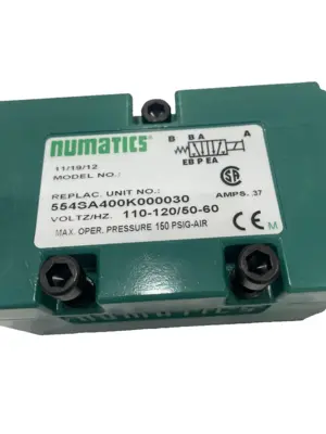 NEW NUMATICS 554SA400K000030 SOLENOID VALVE 110/120, 50/60