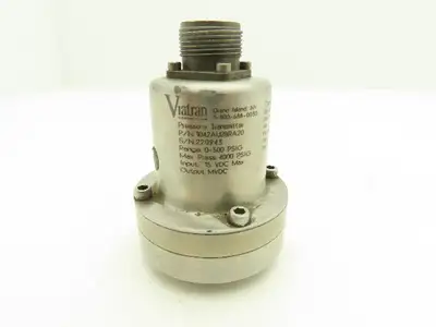 Viatran 1042AU2BRA20 Pressure Transducer 500 PSIG 15 VDC