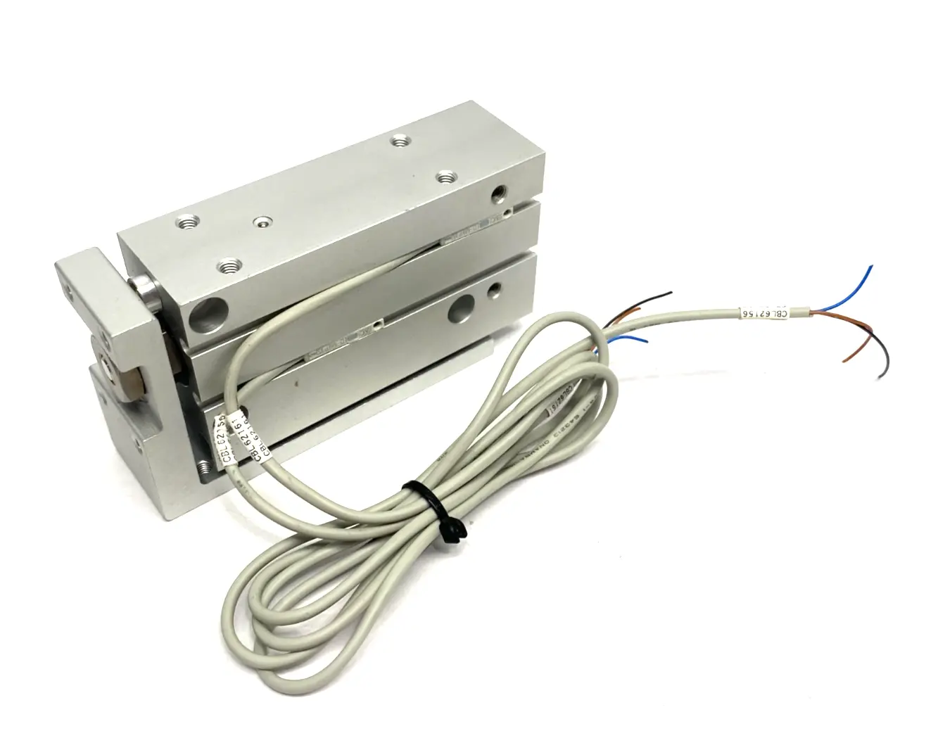 USED SMC COMPACT SLIDE TABLE CYLINDER W/ DUAL AUTO SWITCHES