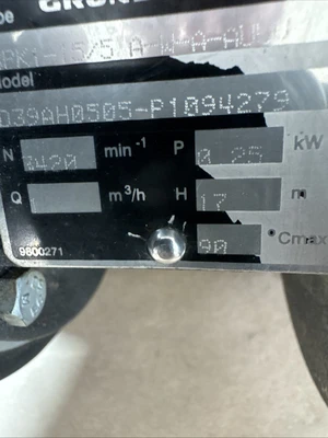 USED Grundfos SPK1-15/5 A-W-A-AUUV