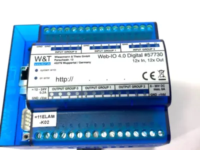 USED W&T WIESEMANN & THEIS WEB-IO 4.0 DIGITAL 12XIN, 12XOUT MODULE