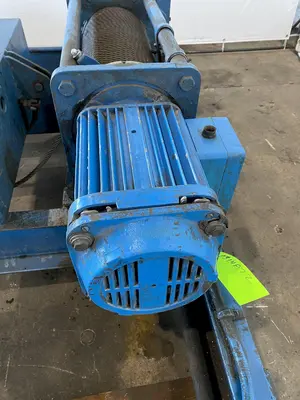 3 TON ACE TOP RUNNING DOUBLE GIRDER TROLLEY HOIST. STOCK #0309922