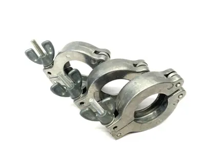 USED AGILENT WING NUT QUICK-CLAMP NW25 METALLIC FINISH